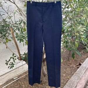 Vintage 1990s New Roads Navy Chino Pants Talon Zipper 31x31